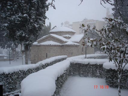 Χιόνια στην Παλλήνη