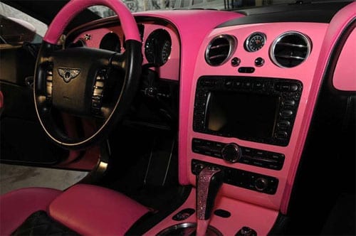 Paris Hilton pink Bentley Continental GT - 3