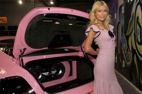 Paris Hilton pink Bentley Continental GT - 4