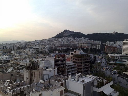 Αθήνα, Θέα από Divani Caravel roof garden