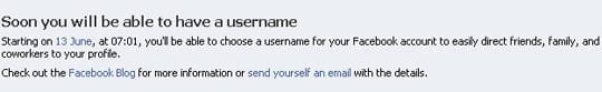 Facebook Usernames