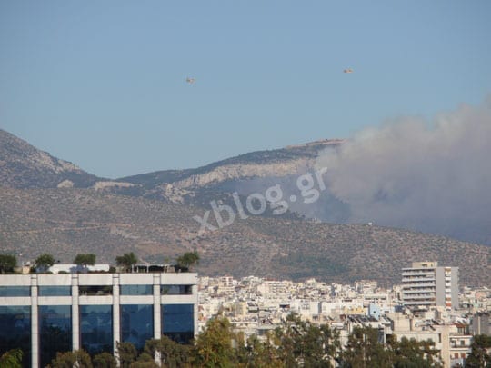 Φωτιά στην Άνω Γλυφάδα