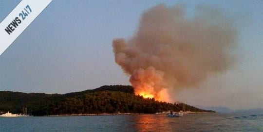 Σκόπελος, Πυρκαγιά στον Πάνορμο