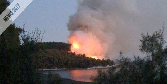 Σκόπελος, Πυρκαγιά στον Πάνορμο