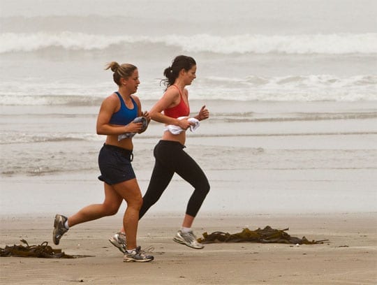 Women jogging