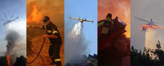 Στις φλόγες η Βορειοανατολική Αττική