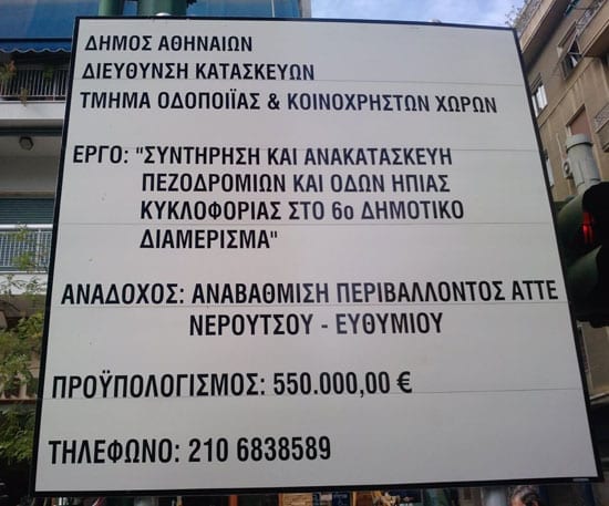 Προϋπολογισμός 550.000 ευρώ