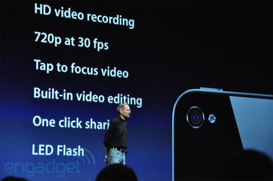 iPhone 4 HD video recording