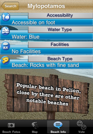 Beaches iPhone App