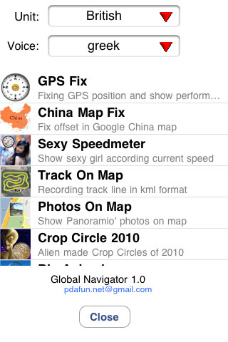 Global Navigator iPhone App