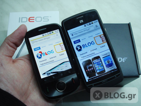 Huawei Ideos U8150 Vs ZTE Blade