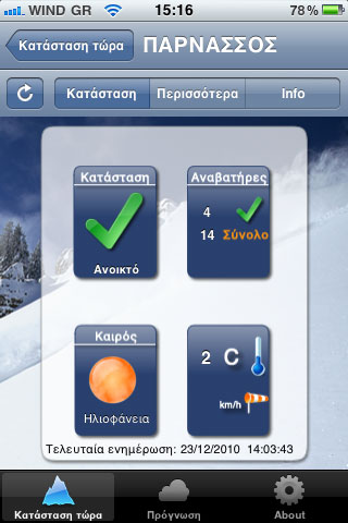 SnowReport iPhone iPad App