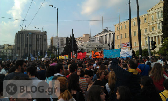 Αγανακτισμένοι στο Σύνταγμα