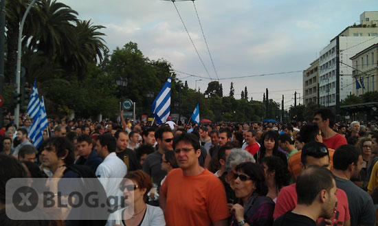 Αγανακτισμένοι στο Σύνταγμα