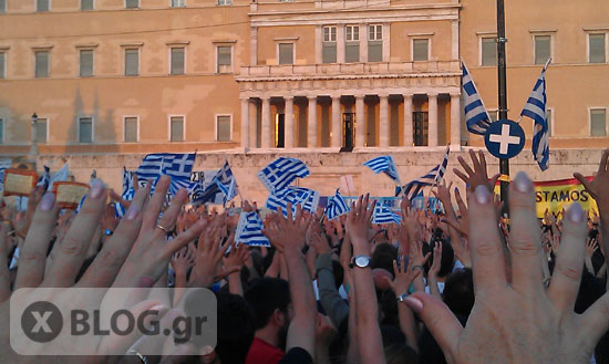 Αγανακτισμένοι στο Σύνταγμα