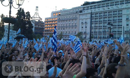 Αγανακτισμένοι στο Σύνταγμα