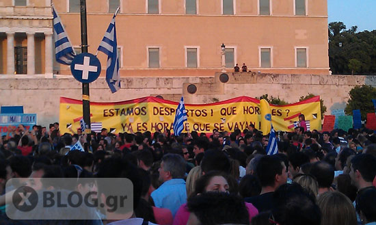 Αγανακτισμένοι στο Σύνταγμα