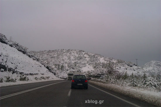 Ταξίδι Αθήνα - Ελάτη Τρικάλων, Χιονισμένο Τοπίο