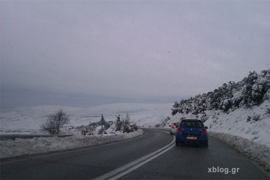 Ταξίδι Αθήνα - Ελάτη Τρικάλων, Χιονισμένο Τοπίο