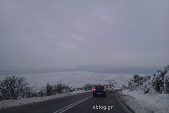 Ταξίδι Αθήνα - Ελάτη Τρικάλων, Χιονισμένο Τοπίο
