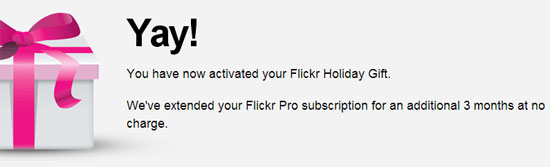 Flickr 3 μήνες δώρο PRO συνδρομή