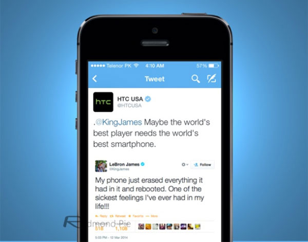 Απάντηση HTC σε tweet LeBron James κατά Samsung
