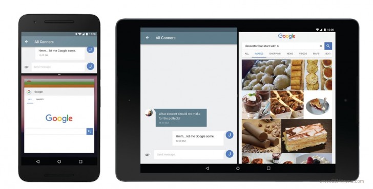 Android N Developer Preview Split Screen