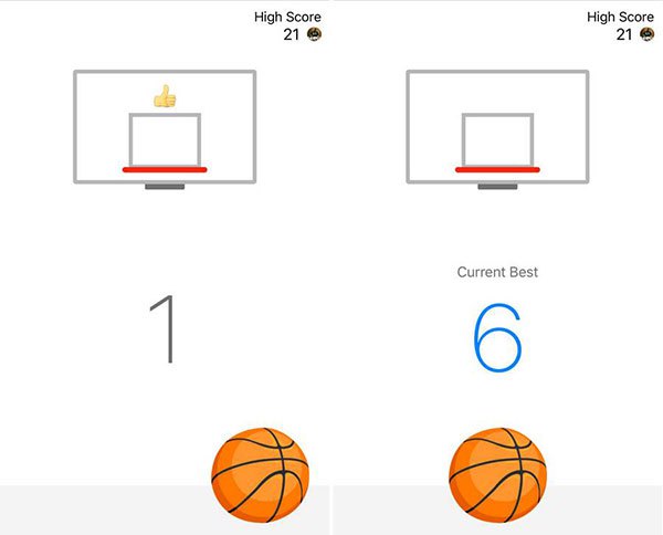 Facebook Messenger basket game