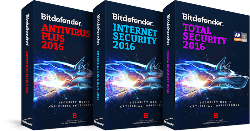 Bitdefender Antivirus Software boxes
