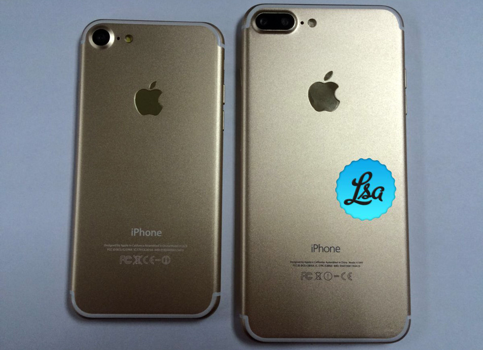 Apple iPhone 7 - iPhone 7 Plus gold leak