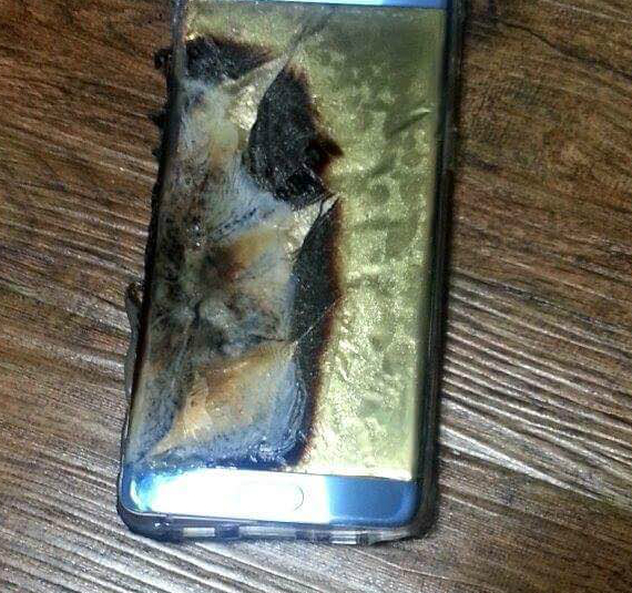 Samsung Galaxy Note 7 exploded