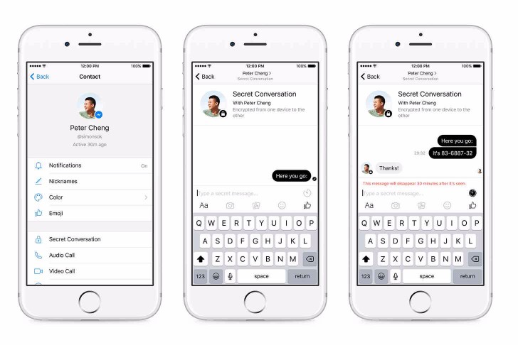 Facebook Messenger Secret Conversations