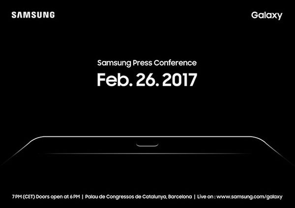 Samsung Galaxy Tab S3 MWC 2017 invitation