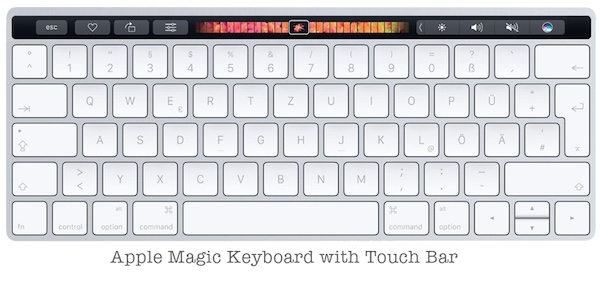 Apple Magic Keyboard Touch Bar concept