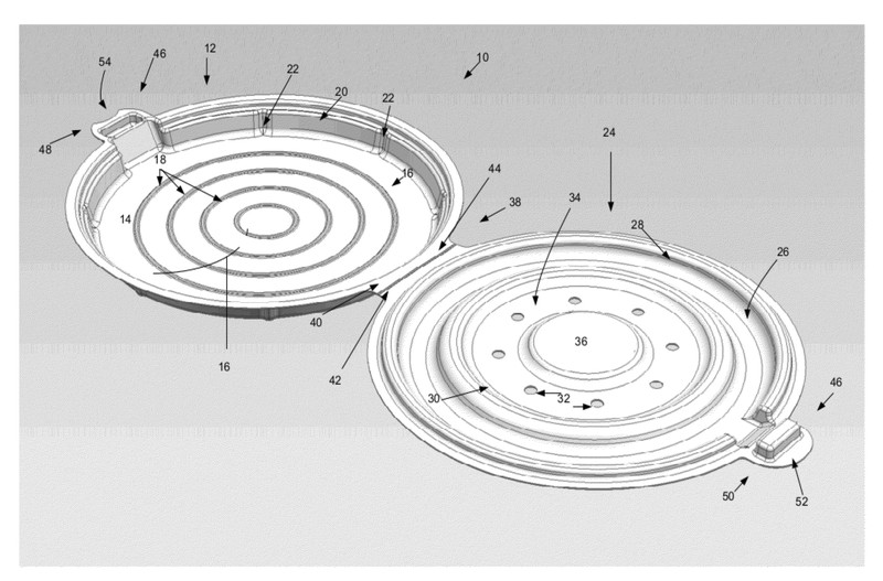 Αpple pizza box patent US20120024859 A1