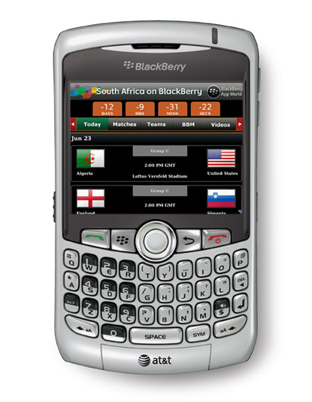 BlackBerry apps για World Cup 2010