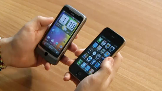 iPhone 4 Vs HTC Desire Z