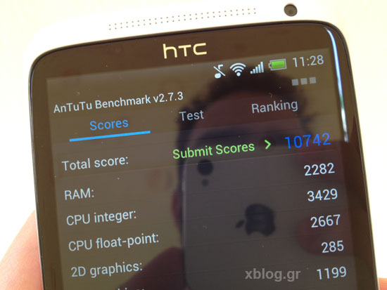 HTC One X benchmark tests