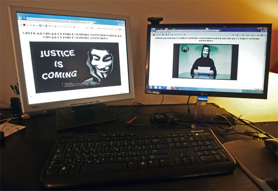 Anonymous, Επίθεση στο Υπουργείο Οικονομικών