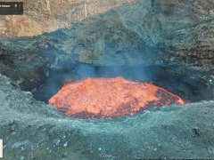 Google Street View Vanuatu lava lake