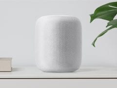 Apple HomePod white shelf