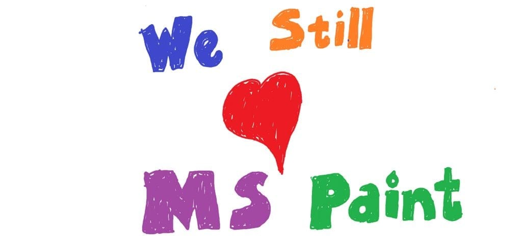 Microsoft loves Windows MS Paint