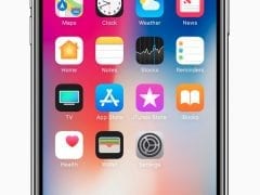 Apple iPhone X homescreen