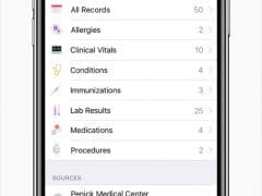 Apple iPhone X iOS 11.3 All Health Records