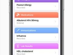 Apple iPhone X iOS 11.3 Health Records