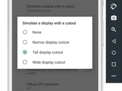 Android P Developer Preview notch
