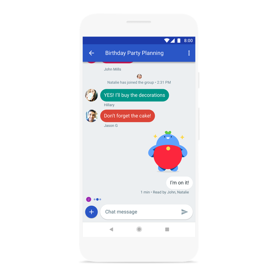 Android Messages Group Chat Preview