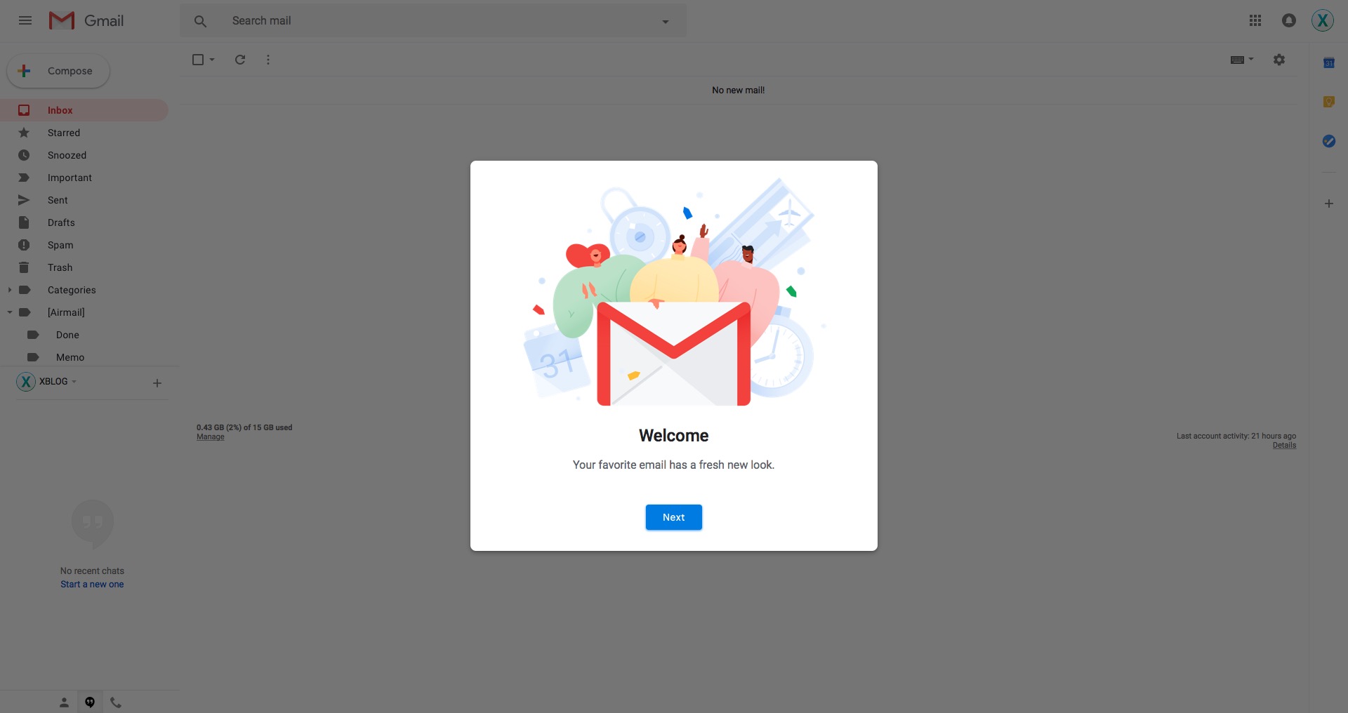 New Google Gmail 2018
