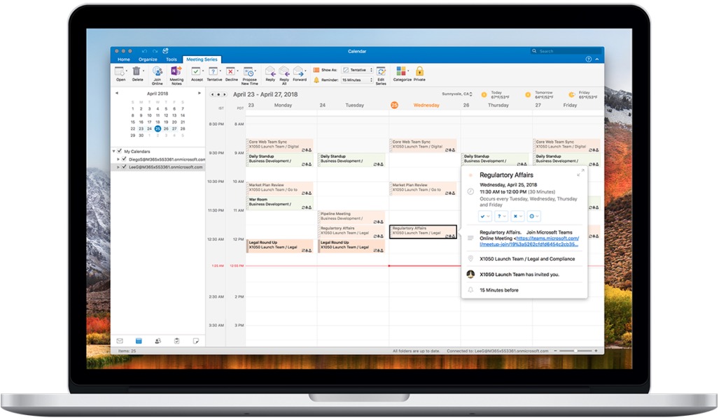 microsoft outlook 2018