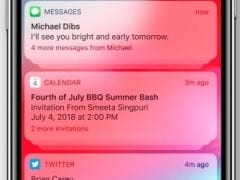 Apple iOS 12 Grouped Notifications